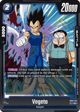 Image of Vegeta - FB03-047 (FB03-047) - Raging Roar Holofoil