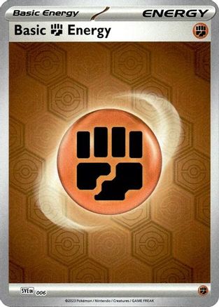Image of Basic Fighting Energy 006  - Reverse Holofoil SV Shrouded Fable - Common