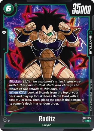 Image of Raditz - FB03-074 (FB03-074) - Raging Roar Holofoil