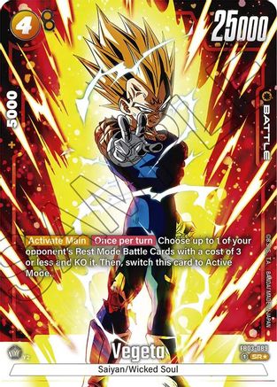 Image of Vegeta - FB03-089 (Alternate Art) (FB03-089) - Raging Roar Holofoil