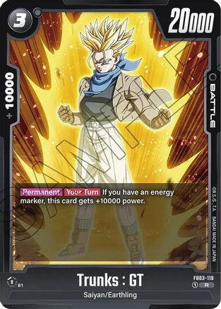 Image of Trunks : GT - FB03-119 (FB03-119) - Raging Roar Holofoil