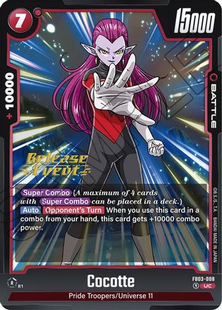 Image of Cocotte (FB03-008) - Raging Roar Release Event Cards