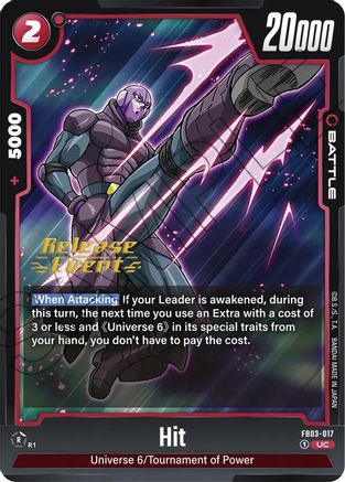 Image of Hit (FB03-017) - Raging Roar Release Event Cards