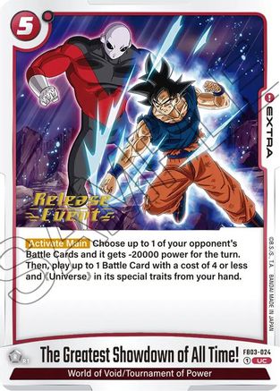 Image of The Greatest Showdown of All Time! (FB03-024) - Raging Roar Release Event Cards