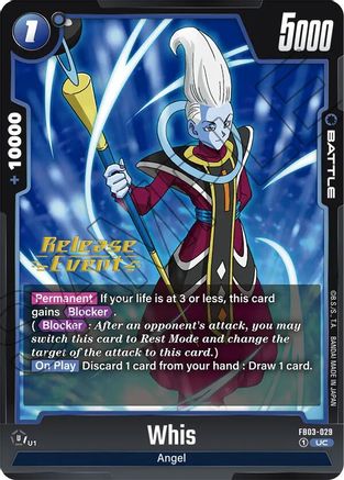 Image of Whis (FB03-029) - Raging Roar Release Event Cards
