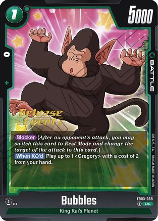 Image of Bubbles (FB03-068) - Raging Roar Release Event Cards