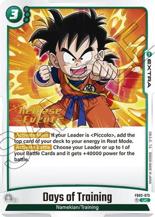 Image of Days of Training (FB03-075) - Raging Roar Release Event Cards