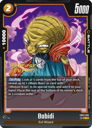 Image of Babidi - FB03-084 (FB03-084) - Raging Roar Release Event Cards