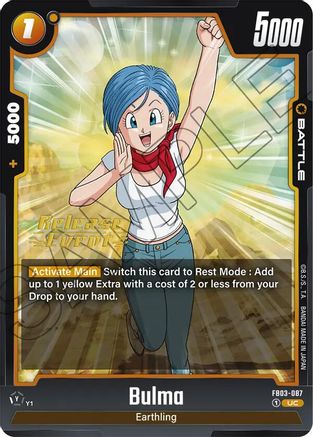 Image of Bulma - FB03-087 (FB03-087) - Raging Roar Release Event Cards