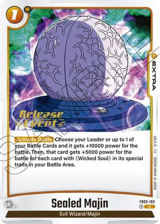 Image of Sealed Majin (FB03-103) - Raging Roar Release Event Cards