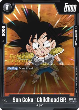 Image of Son Goku : Childhood BR (FB03-112) - Raging Roar Release Event Cards