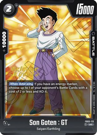 Image of Son Goten : GT (FB03-113) - Raging Roar Release Event Cards