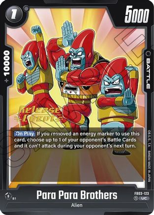 Image of Para Para Brothers (FB03-123) - Raging Roar Release Event Cards