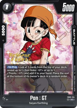 Image of Pan : GT - FB03-124 (FB03-124) - Raging Roar Release Event Cards