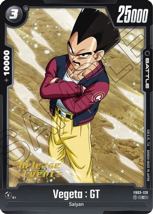 Image of Vegeta : GT (FB03-129) - Raging Roar Release Event Cards
