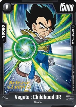 Image of Vegeta : Childhood BR (FB03-130) - Raging Roar Release Event Cards