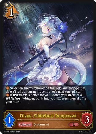 Image of Filene, Whitefrost Dragonewt (BP06-054EN) - BP06 Paragons of the Colosseum
