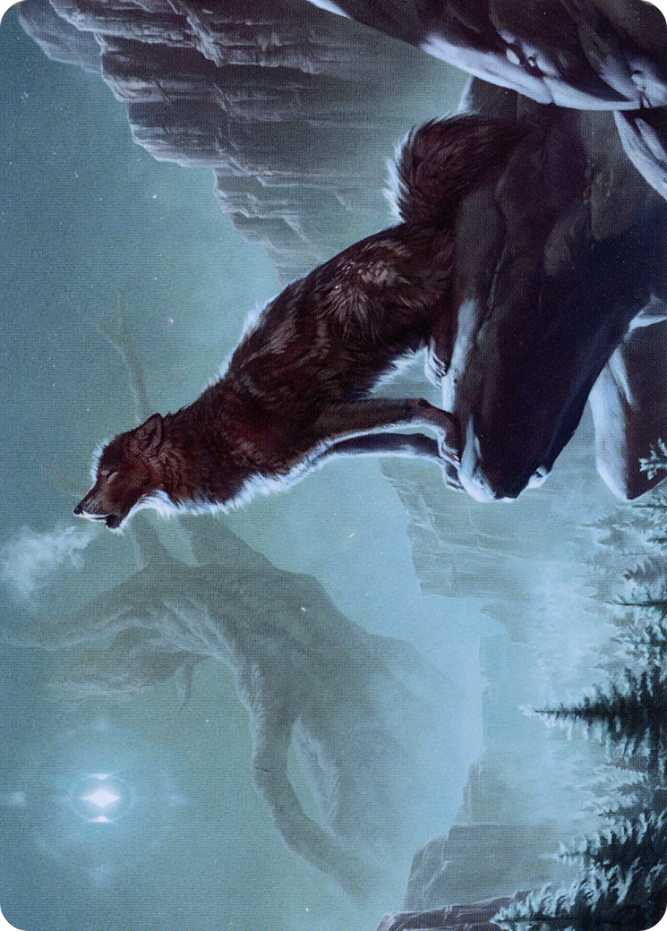 Image of Sarulf's Packmate // Sarulf's Packmate (ASKHM-051) - Art Series: Kaldheim (Borderless) Foil
