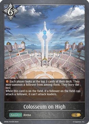 Image of Colosseum on High - P31EN (Foil) (BP06-P31EN) - BP06 Paragons of the Colosseum