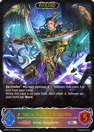 Image of Garyu, Supreme Dragonkin (Evolved) (SL) (BP06-SL11EN) - BP06 Paragons of the Colosseum