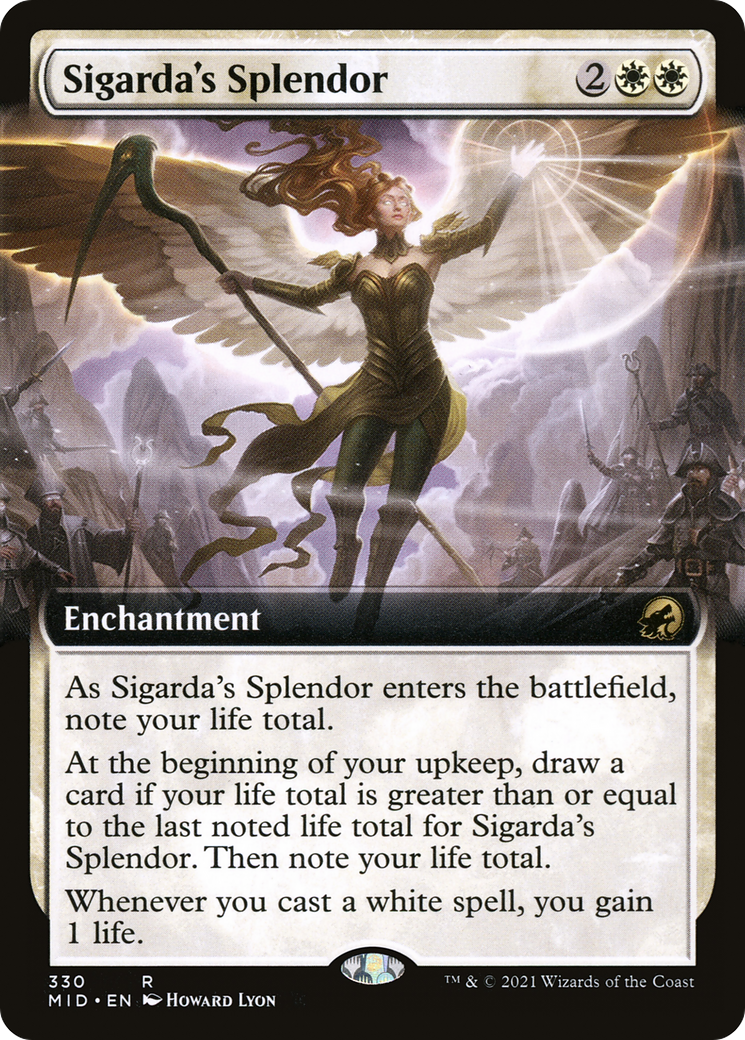 Image of Sigarda's Splendor (Extended Art) (MID-330) - Innistrad: Midnight Hunt: (Extended Art) Foil