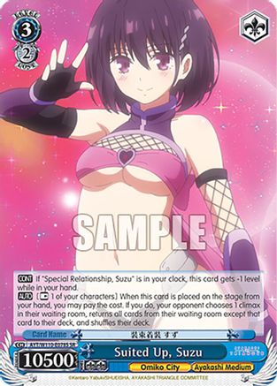 Image of Suited Up, Suzu (SR) (AYT/W110-E078S SR) - Ayakashi Triangle