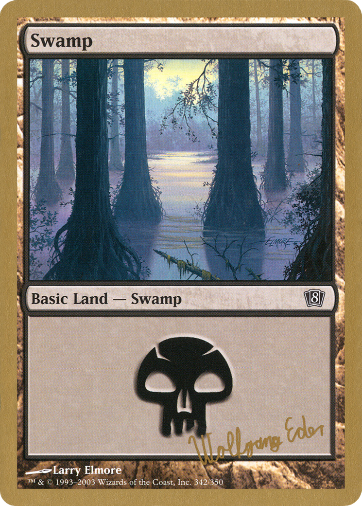 Image of Swamp (342) - 2003 Wolfgang Eder (8ED) (WCD-) - World Championship Decks 2003