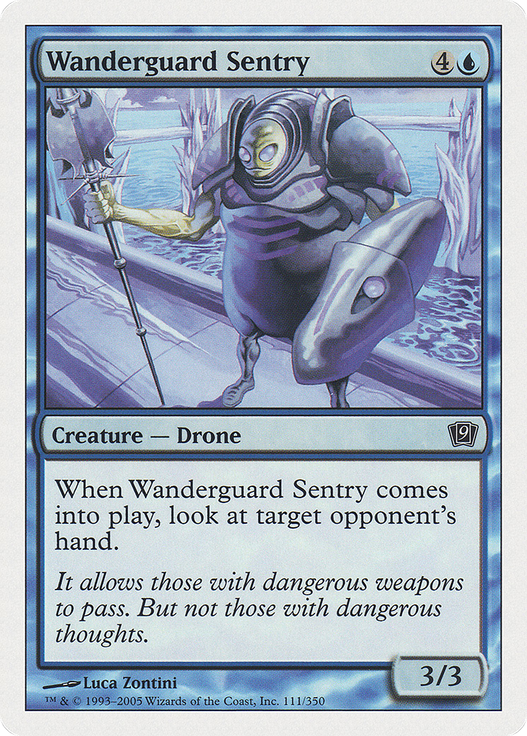 Image of Wanderguard Sentry (9ED-111) - 9th Edition Foil