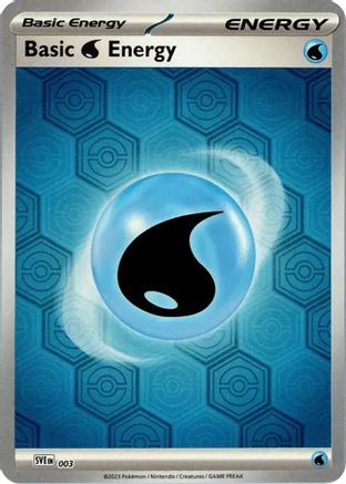 Image of Basic Water Energy 003  - Reverse Holofoil SV Shrouded Fable - Common