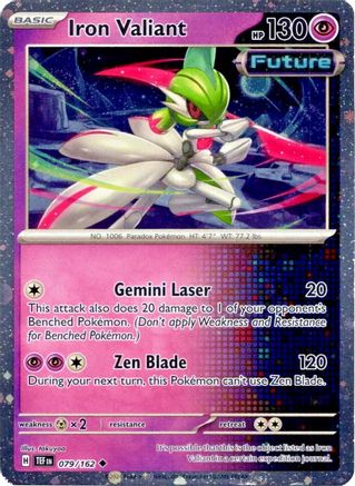 Image of Iron Valiant 079/162  - Holofoil Miscellaneous Cards & Products - Uncommon