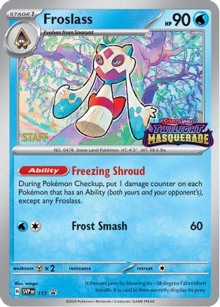 Image of Froslass (Prerelease) [Staff] 117  - Holofoil SV Scarlet & Violet Promo Cards - Promo