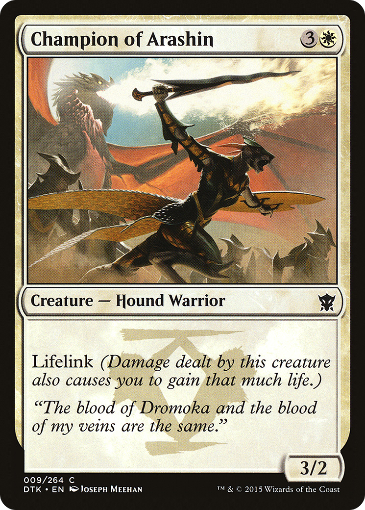 Image of Champion of Arashin (DTK-009) - Dragons of Tarkir