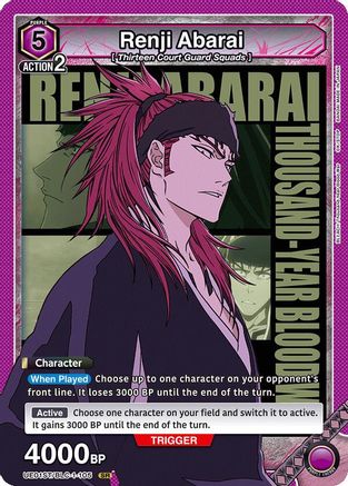 Image of Renji Abarai (105) (UE01ST/BLC-1-105) - UE01ST BLEACH ThousandYear Blood War Starter Deck Foil