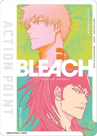 Image of Action Point Card (AP01) (Ichigo Kurosaki/Renji Abarai) (UE01ST/BLC-1-AP01) - UE01ST BLEACH ThousandYear Blood War Starter Deck