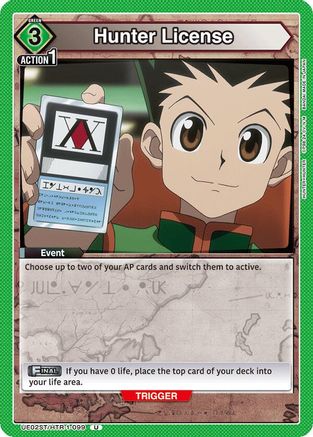 Image of Hunter License (UE02ST/HTR-1-099) - UE02ST HUNTER X HUNTER Starter Deck