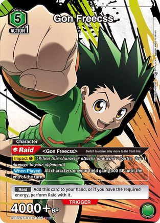 Image of Gon Freecss (102) (SR*) (UE02ST/HTR-1-102) - UE02ST HUNTER X HUNTER Starter Deck Foil