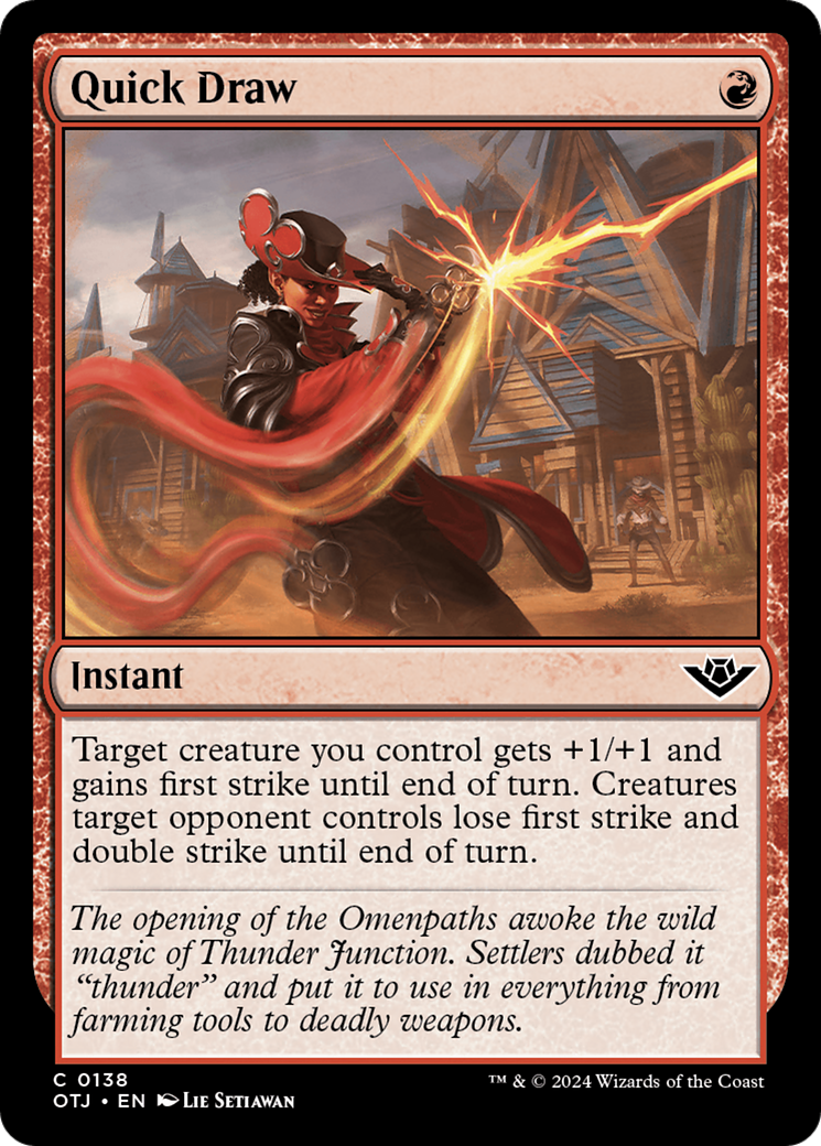 Image of Quick Draw (OTJ-138) - Outlaws of Thunder Junction Foil