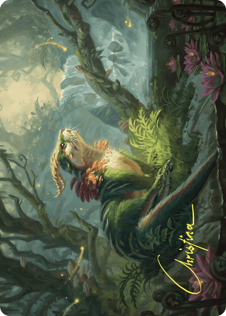 Image of Elusive Otter // Elusive Otter (AWOE-037) - Wilds of Eldraine Art Series (Borderless)