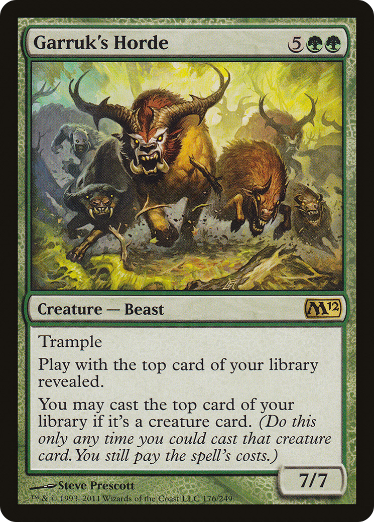 Image of Garruk's Horde (M12-176) - Magic 2012 Foil