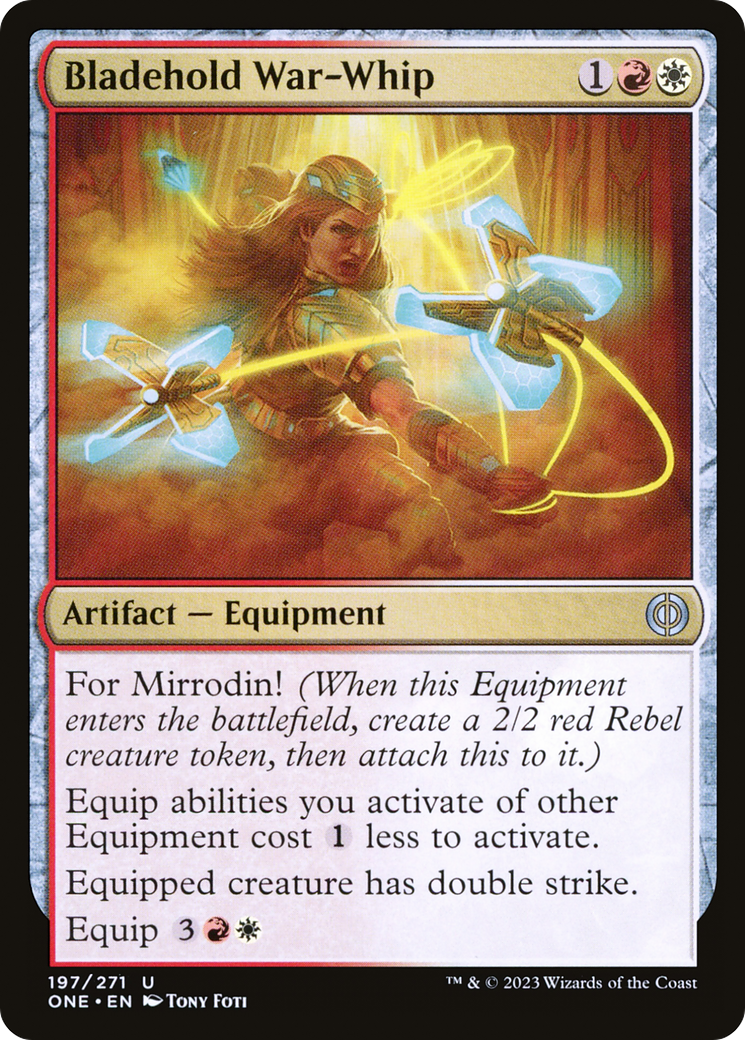 Image of Bladehold War-Whip (ONE-197) - Phyrexia: All Will Be One Foil