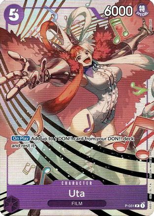 Image of Uta - P-031 (Premium Card Collection -Uta-) (P-031) - One Piece Promotion Cards Foil
