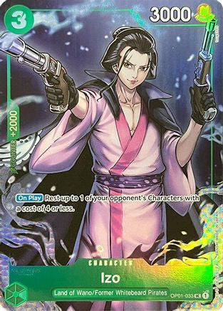 Image of Izo (Premium Card Collection -BANDAI CARD GAMES Fest. 23-24 Edition-) (OP01-033) - One Piece Promotion Cards Foil