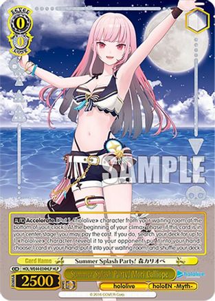 Image of Summer Splash Party! Mori Calliope (HLP) (HOL/WE44-E04HLP HLP) - hololive production Summer Collection Premium Booster