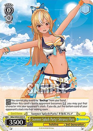 Image of Summer Splash Party! Shiranui Flare (HOL/WE44-E05 N) - hololive production Summer Collection Premium Booster
