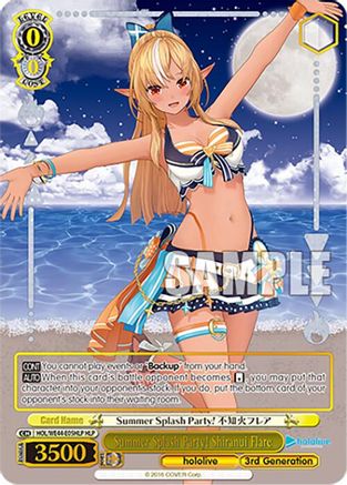 Image of Summer Splash Party! Shiranui Flare (HLP) (HOL/WE44-E05HLP HLP) - hololive production Summer Collection Premium Booster