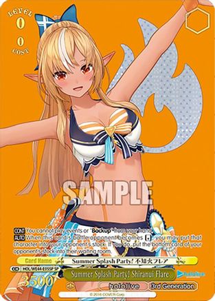 Image of Summer Splash Party! Shiranui Flare (SP) (HOL/WE44-E05SP SP) - hololive production Summer Collection Premium Booster