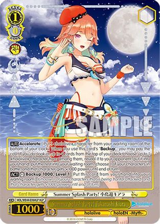 Image of Summer Splash Party! Takanashi Kiara (HLP) (HOL/WE44-E06HLP HLP) - hololive production Summer Collection Premium Booster