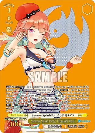 Image of Summer Splash Party! Takanashi Kiara (SP) (HOL/WE44-E06SP SP) - hololive production Summer Collection Premium Booster