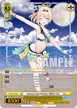 Image of Summer Splash Party! Kazama Iroha (HLP) (HOL/WE44-E11HLP HLP) - hololive production Summer Collection Premium Booster