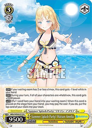 Image of Summer Splash Party! Watson Amelia (HOL/WE44-E12 N) - hololive production Summer Collection Premium Booster